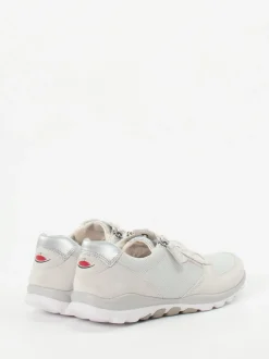 Gabor Comfort – Sneaker aus Veloursleder in Hellbeige