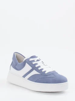 Gabor Comfort – Sneaker aus Veloursleder jeansblau