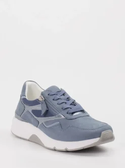 Gabor Comfort – Sneaker aus Nubukleder Jeansblau