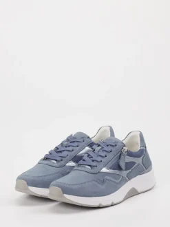 Gabor Comfort – Sneaker aus Nubukleder Jeansblau