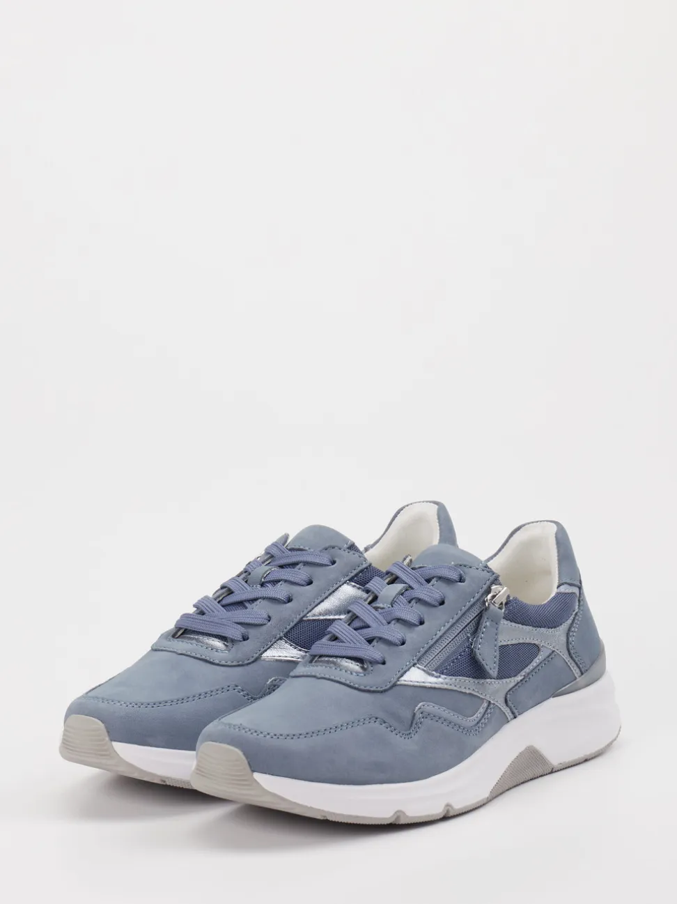 Gabor Comfort – Sneaker aus Nubukleder Jeansblau