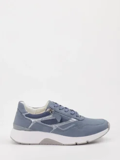 Gabor Comfort – Sneaker aus Nubukleder Jeansblau