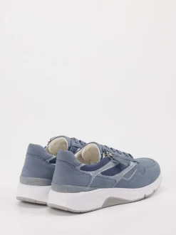 Gabor Comfort – Sneaker aus Nubukleder Jeansblau