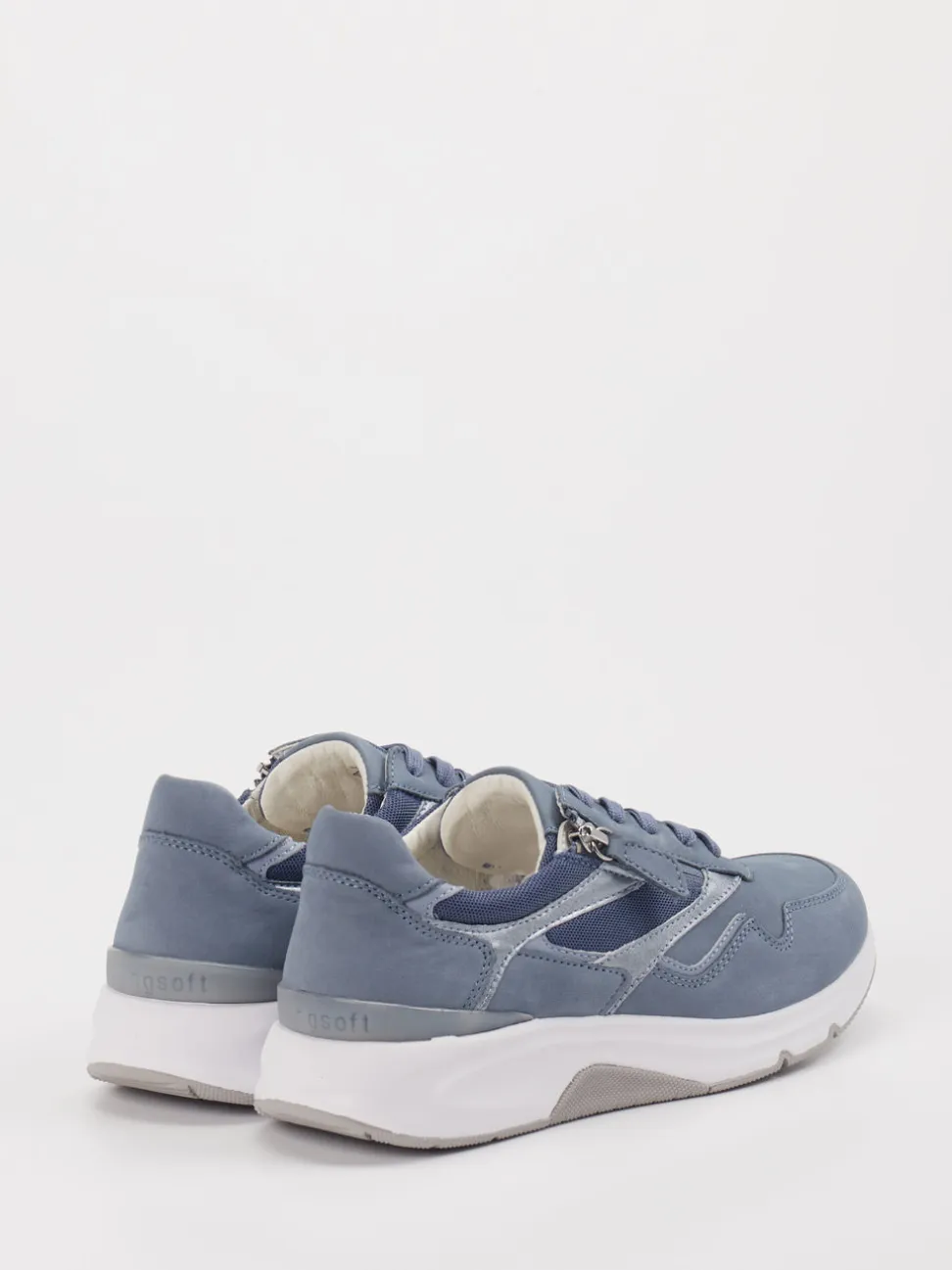 Gabor Comfort – Sneaker aus Nubukleder Jeansblau