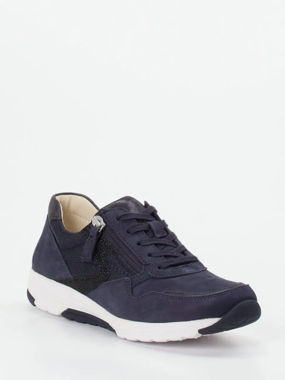 Gabor Comfort – Sneaker aus Nubukleder Dunkelblau