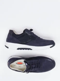 Gabor Comfort – Sneaker aus Nubukleder Dunkelblau