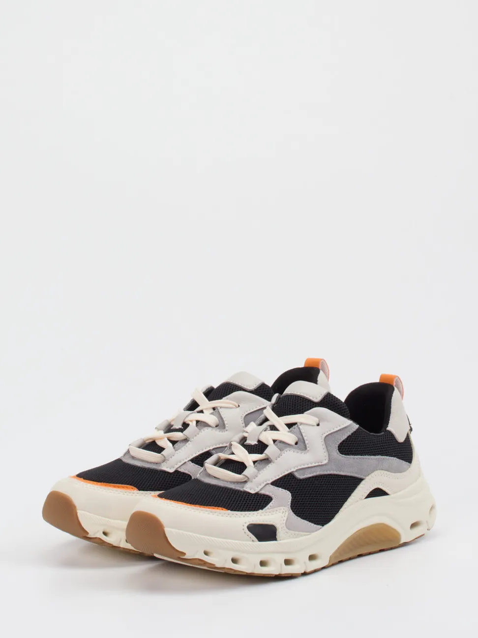 Gabor Comfort – Sneaker aus Kalbleder mit Mesh-Einsätzen