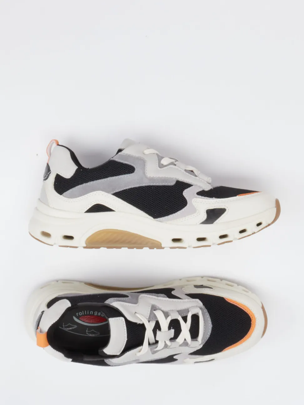 Gabor Comfort – Sneaker aus Kalbleder mit Mesh-Einsätzen