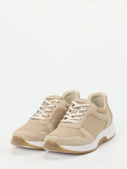 Gabor Comfort – Sneaker aus Nubukleder beige