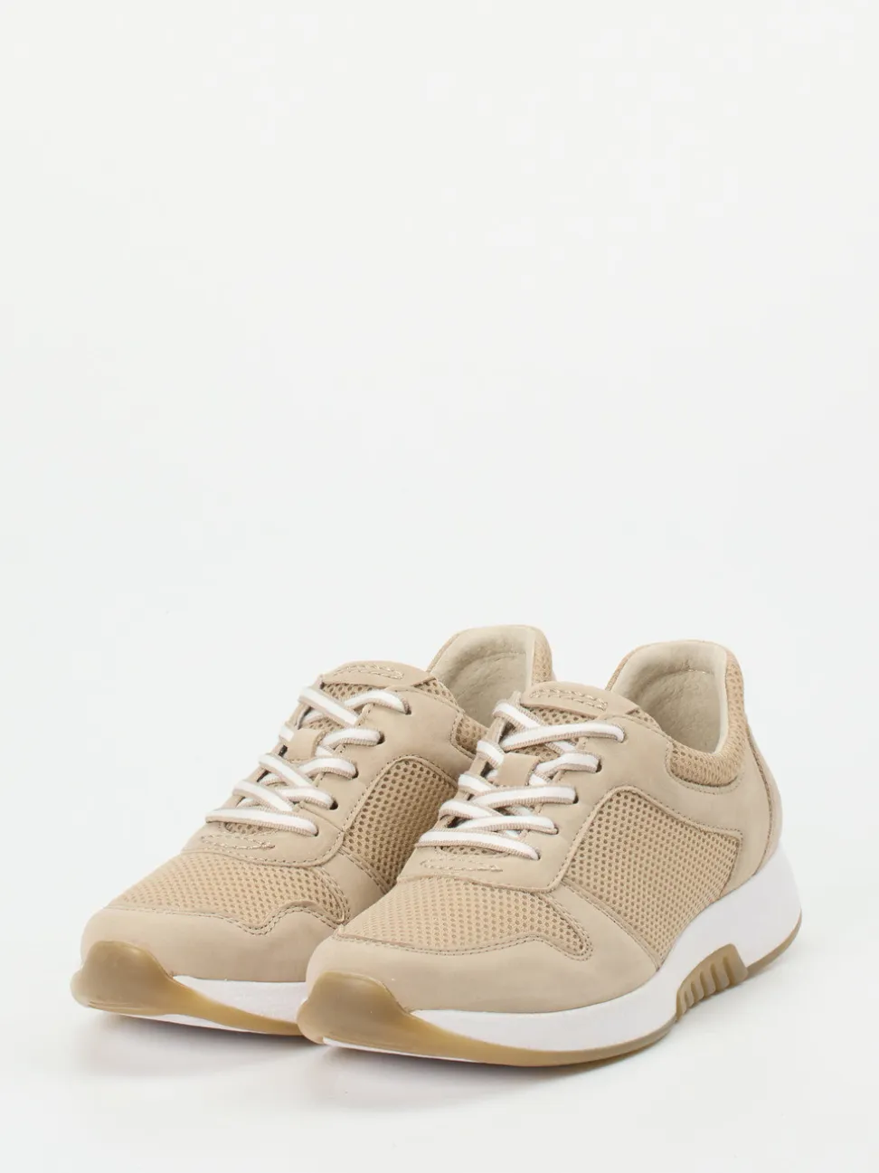 Gabor Comfort – Sneaker aus Nubukleder beige