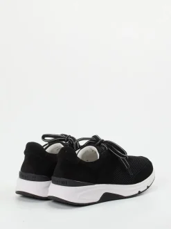 Gabor Comfort – Sneaker aus Velours und Mesh schwarz