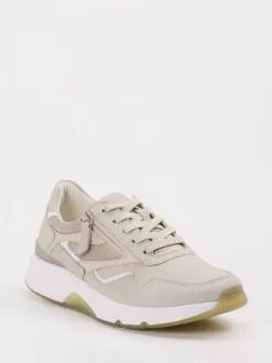 Gabor Comfort – Sneaker aus Nubukleder Beige