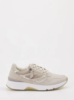 Gabor Comfort – Sneaker aus Nubukleder Beige