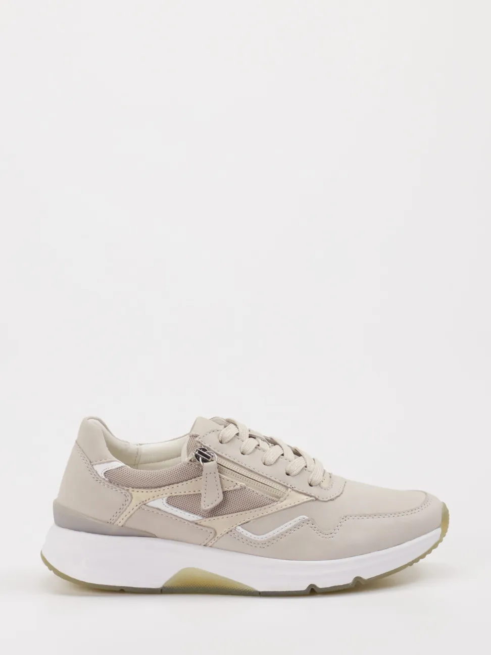 Gabor Comfort – Sneaker aus Nubukleder Beige