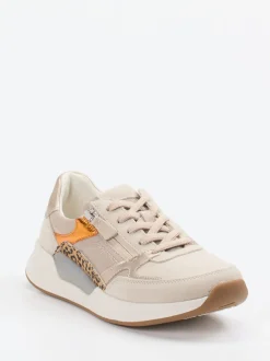 Gabor Comfort – Sneaker aus Veloursleder beige