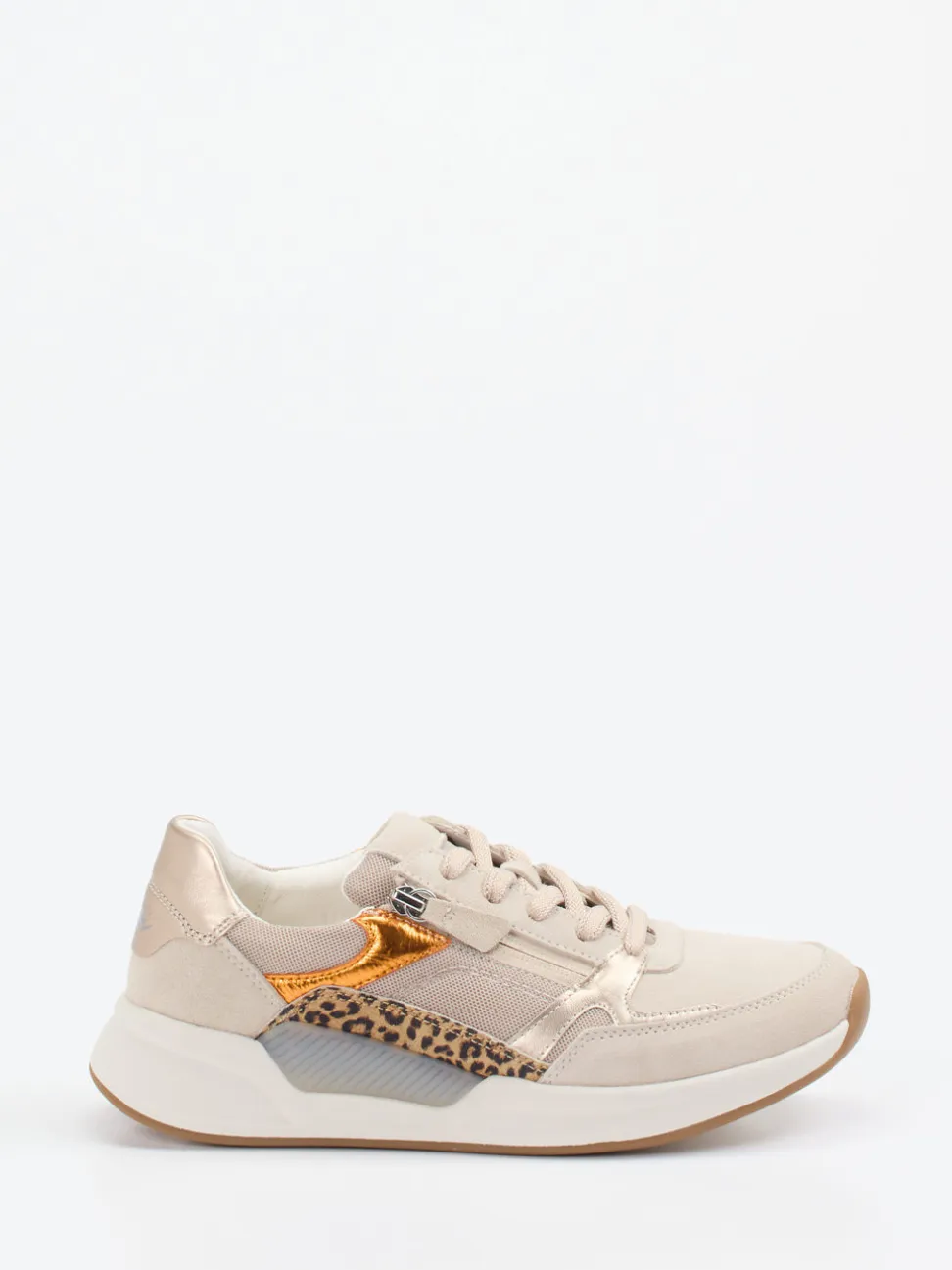 Gabor Comfort – Sneaker aus Veloursleder beige