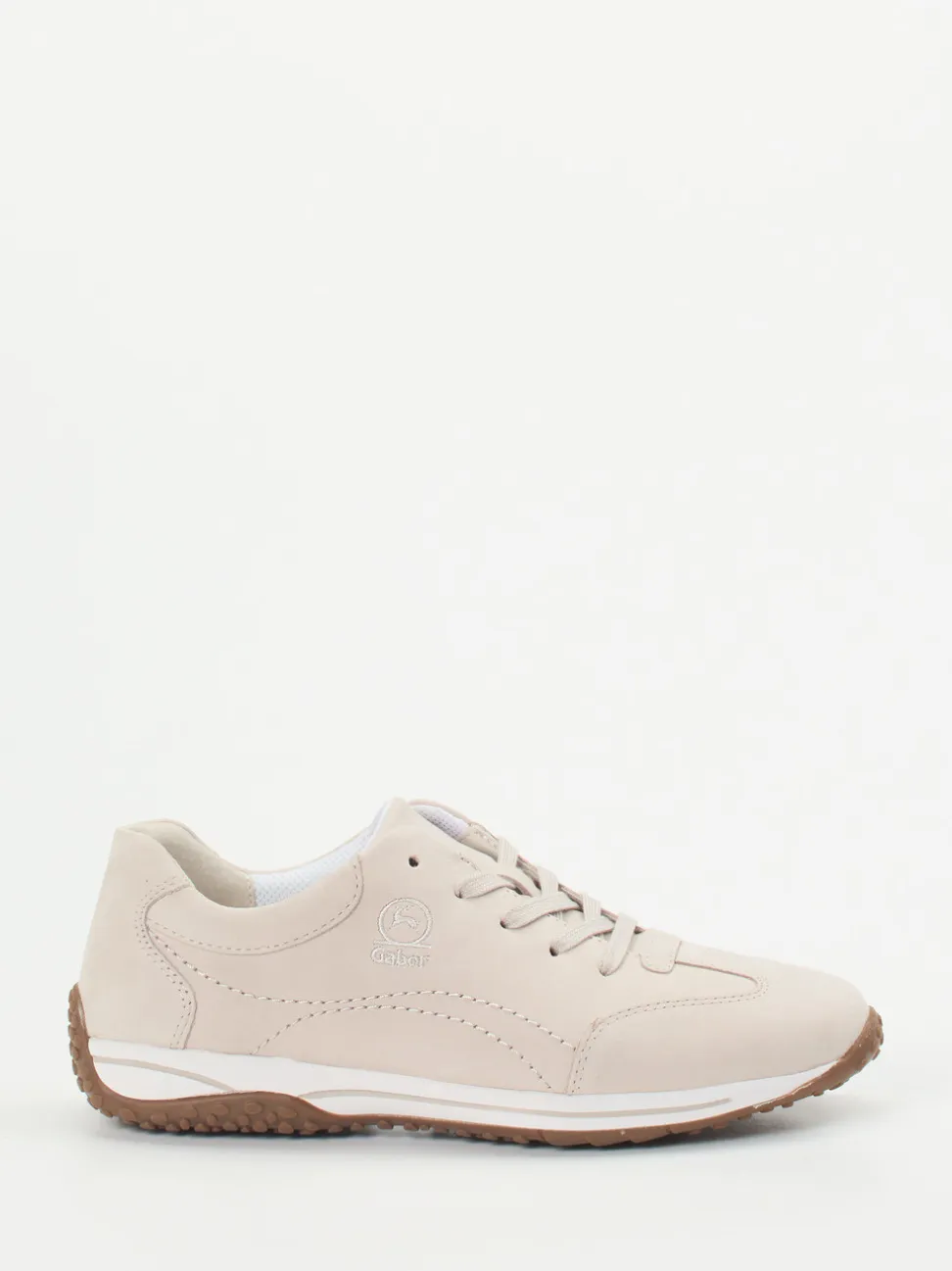 Gabor Comfort – Sneaker aus Nubukleder in Beige