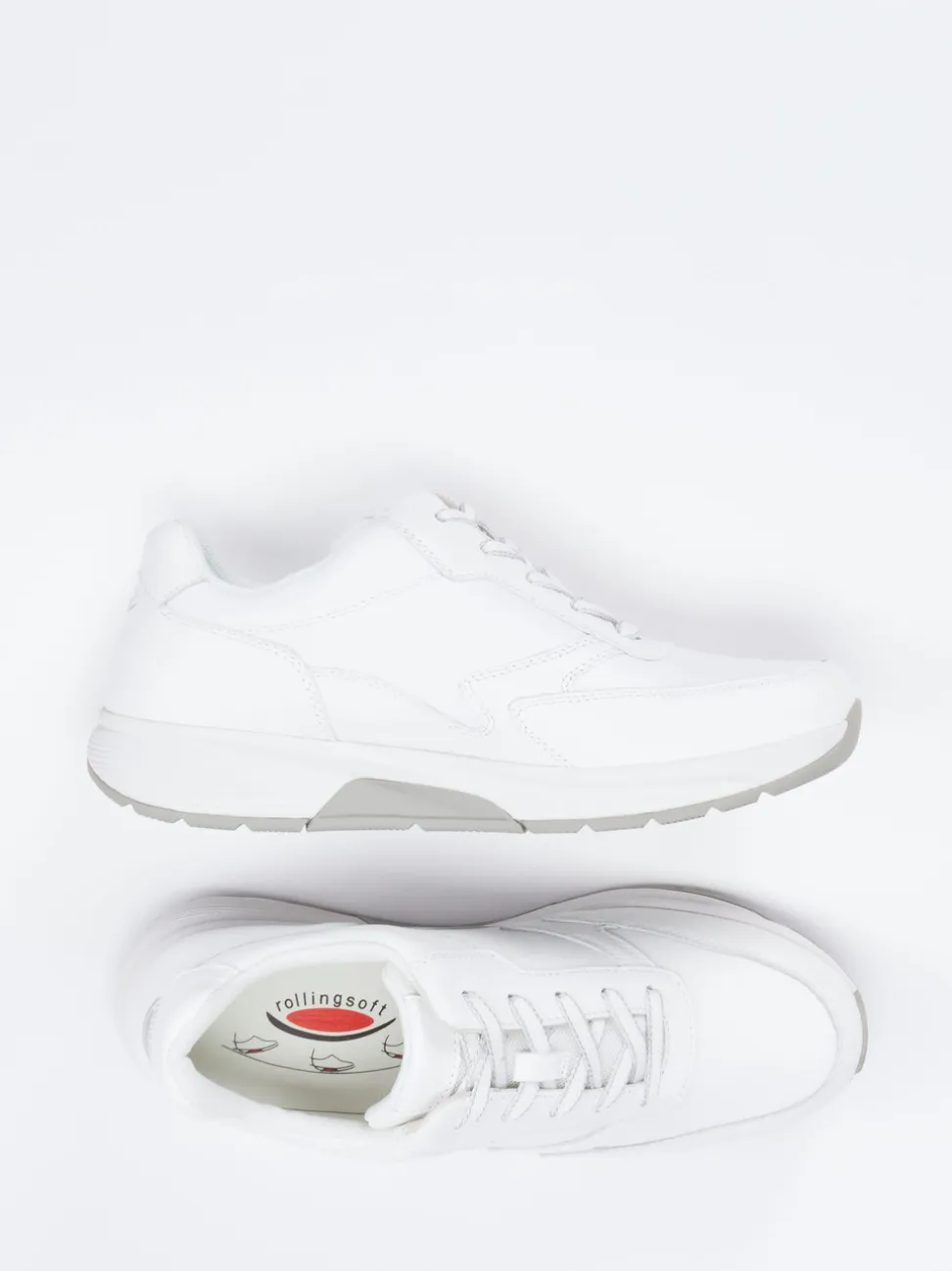 Gabor Comfort – Sneaker aus Kalbleder Offwhite