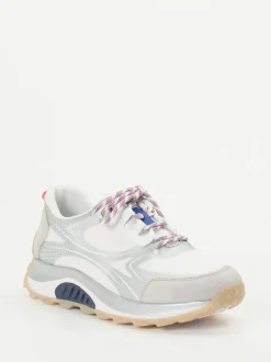 Gabor Comfort – Sneaker aus Textil und Veloursleder grau
