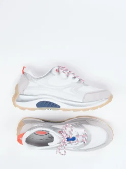 Gabor Comfort – Sneaker aus Textil und Veloursleder grau