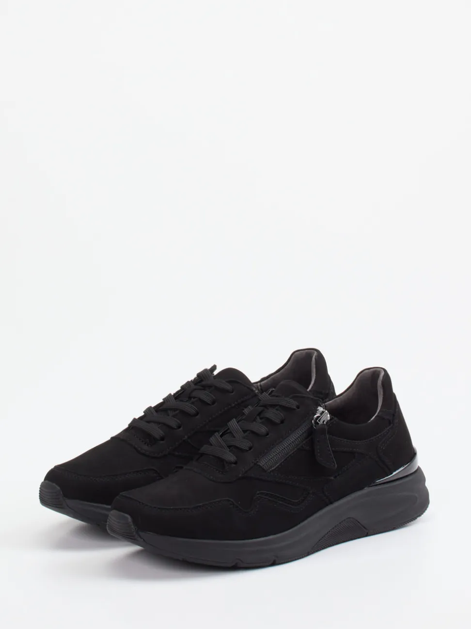 Gabor Comfort – Sneaker aus Nubukleder Schwarz
