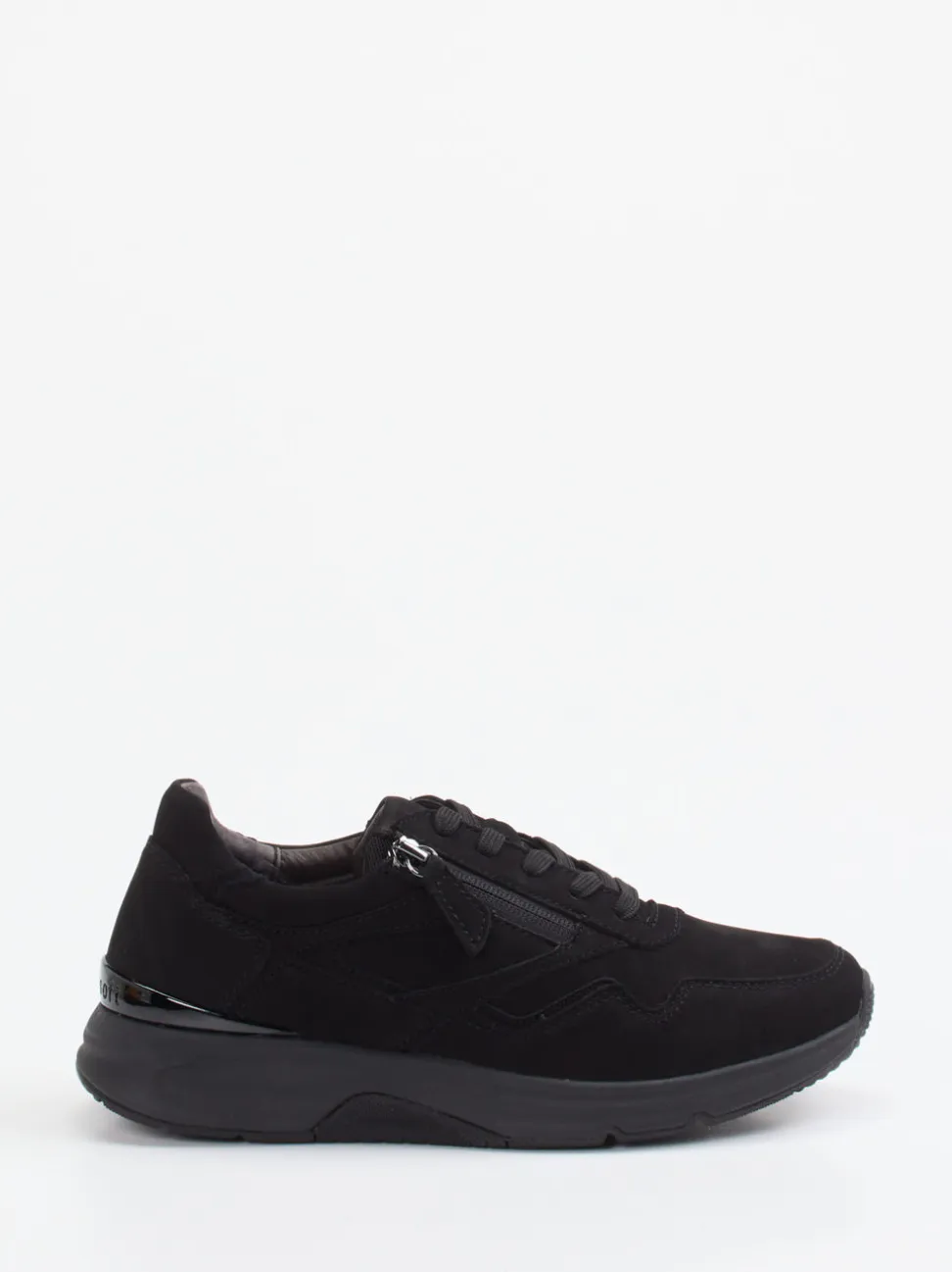 Gabor Comfort – Sneaker aus Nubukleder Schwarz