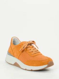 Gabor Comfort – Sneaker aus Veloursleder orange