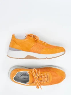 Gabor Comfort – Sneaker aus Veloursleder orange