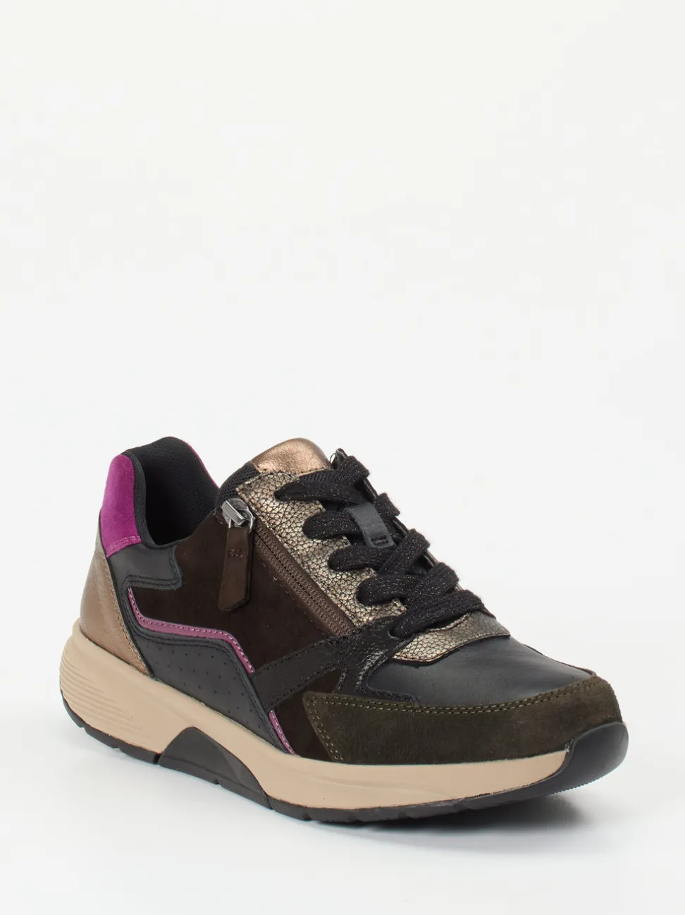 Gabor Comfort – Sneaker aus Velours- und Glattleder