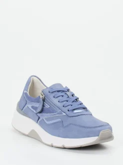 Gabor Comfort – Sneaker aus Nubukleder Lavendelblau