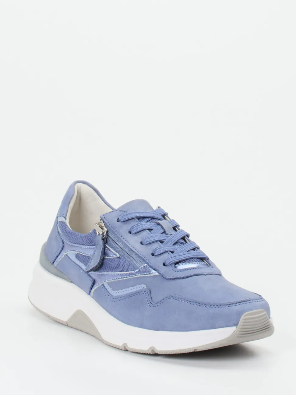 Gabor Comfort – Sneaker aus Nubukleder Lavendelblau