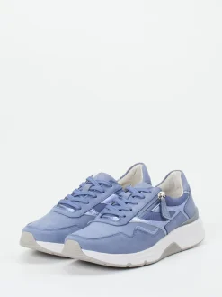 Gabor Comfort – Sneaker aus Nubukleder Lavendelblau