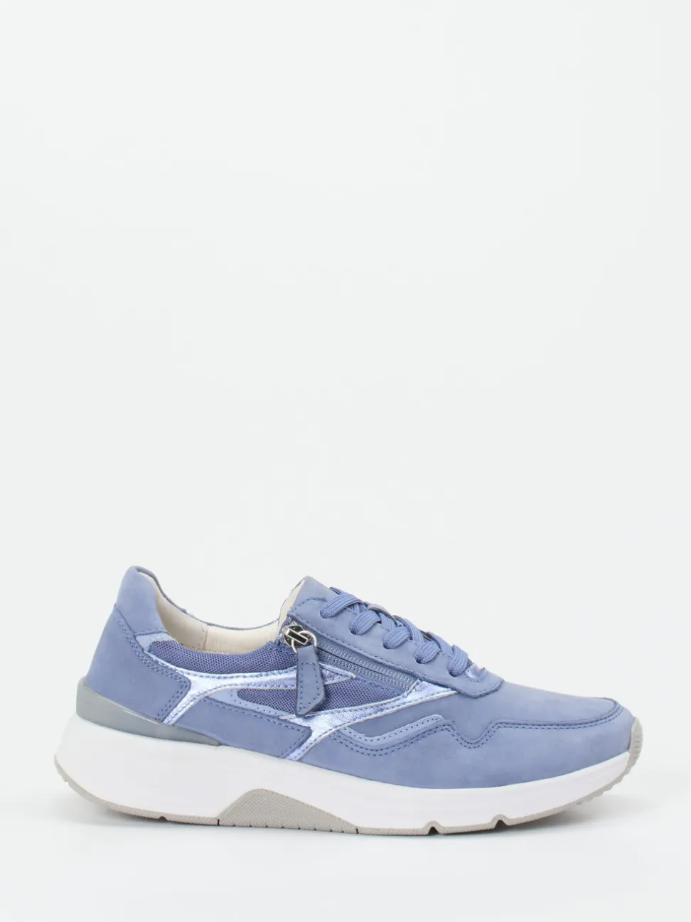 Gabor Comfort – Sneaker aus Nubukleder Lavendelblau