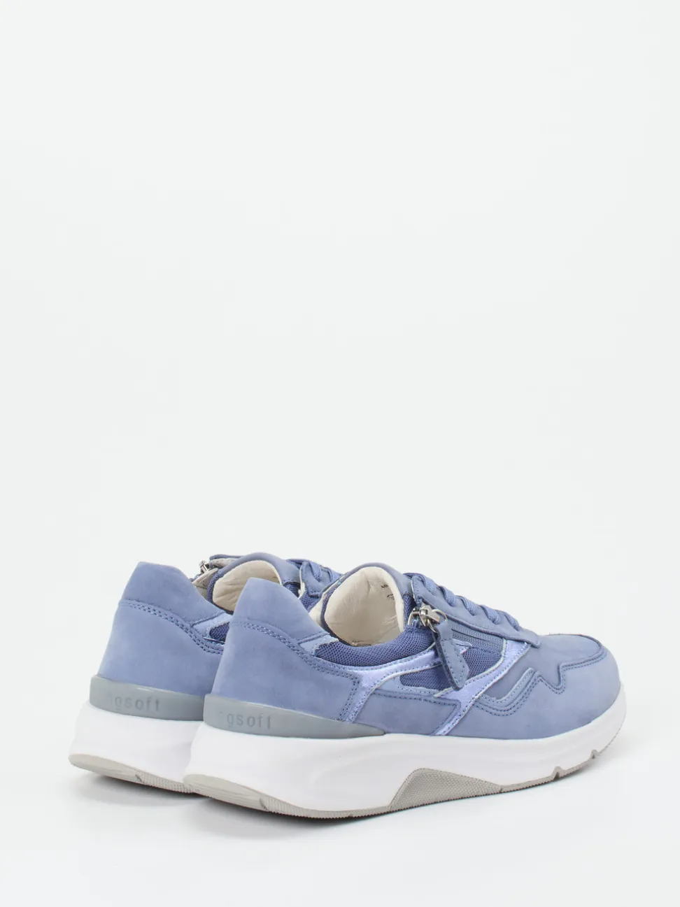 Gabor Comfort – Sneaker aus Nubukleder Lavendelblau