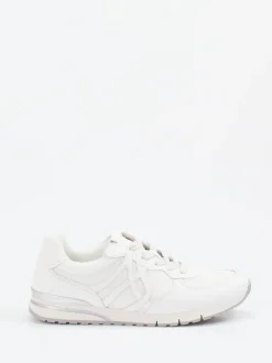Gabor Comfort – Sneaker aus Kalbleder und Mesh Offwhite