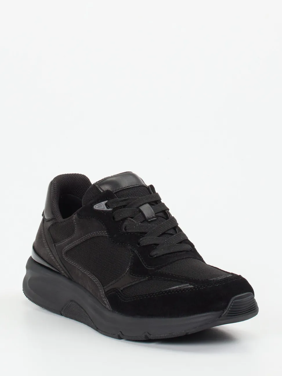 Gabor Comfort – Sneaker aus Veloursleder schwarz