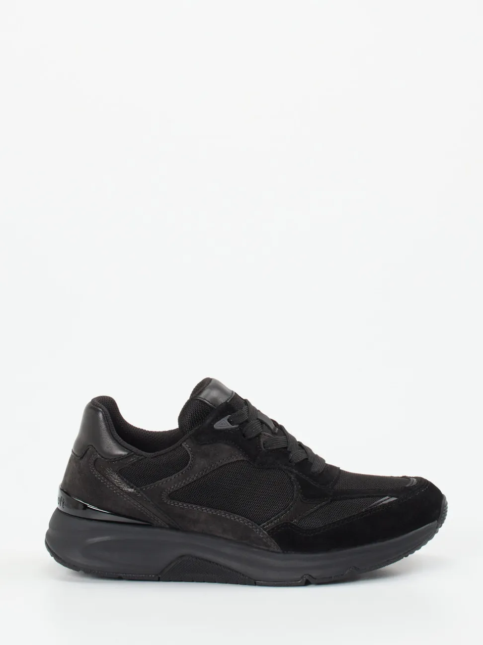 Gabor Comfort – Sneaker aus Veloursleder schwarz
