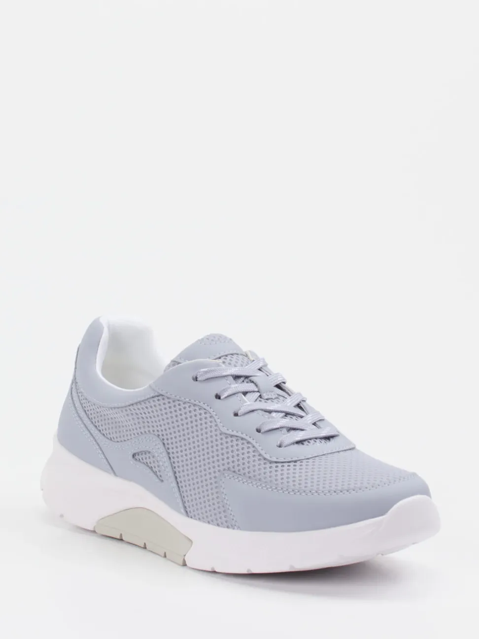 Gabor Comfort – Sneaker aus Mesh und Synthetik Hellblau