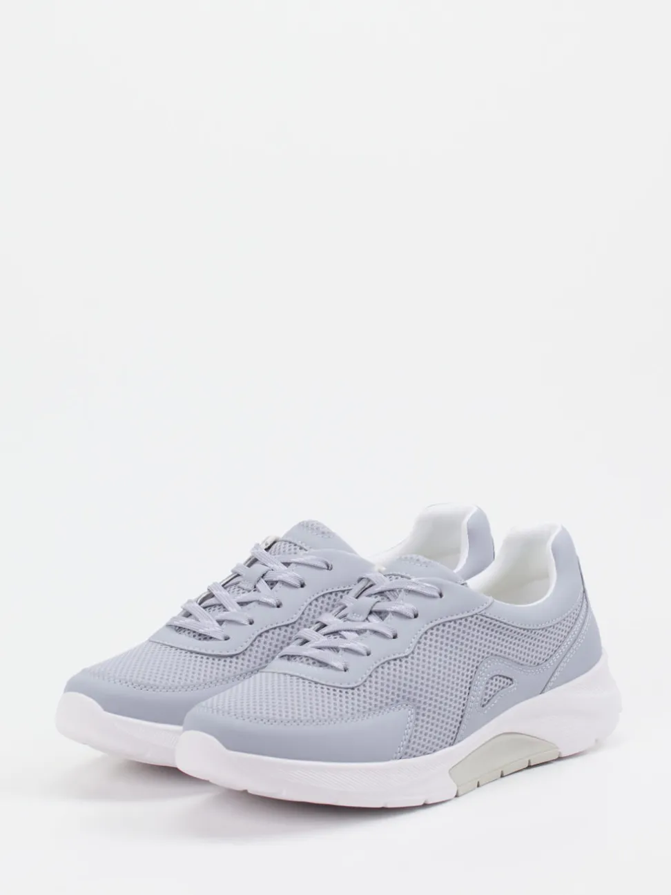 Gabor Comfort – Sneaker aus Mesh und Synthetik Hellblau