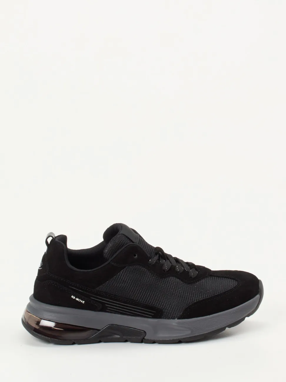 Gabor Comfort – Sneaker aus Veloursleder und Mesh schwarz