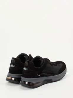 Gabor Comfort – Sneaker aus Veloursleder und Mesh schwarz