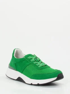 Gabor Comfort – Sneaker aus Veloursleder grün