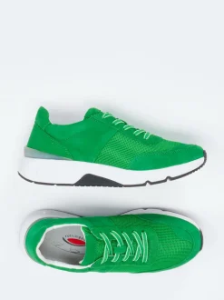 Gabor Comfort – Sneaker aus Veloursleder grün