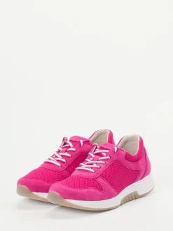 Gabor Comfort – Sneaker aus Veloursleder pink