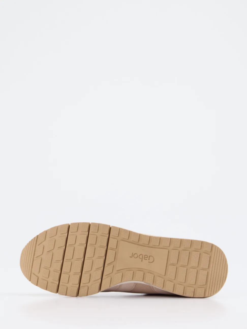 Gabor Comfort – Sneaker aus Velourleder und Mesh beige