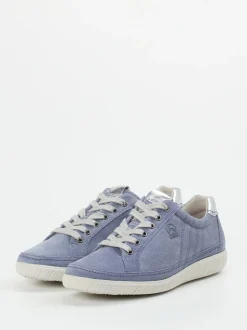 Gabor Comfort – Sneaker aus Veloursleder jeansblau