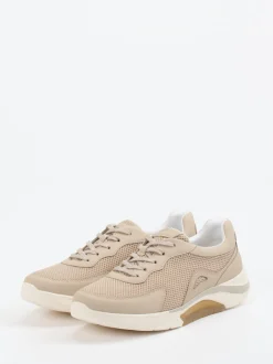 Gabor Comfort – Sneaker aus Textil und Mesh beige