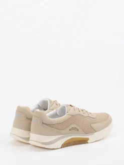 Gabor Comfort – Sneaker aus Textil und Mesh beige