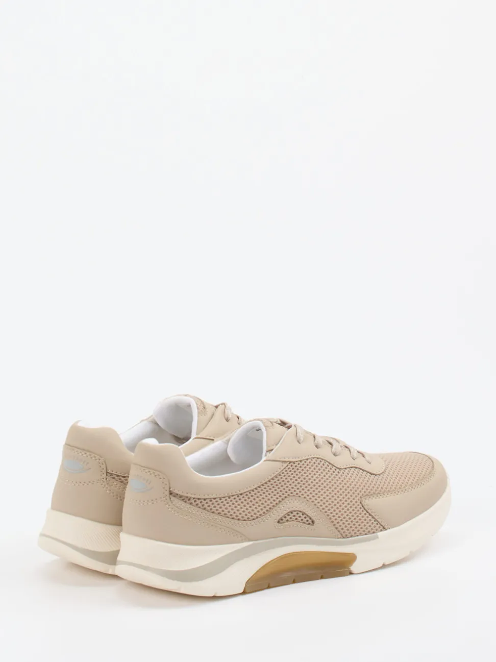 Gabor Comfort – Sneaker aus Textil und Mesh beige