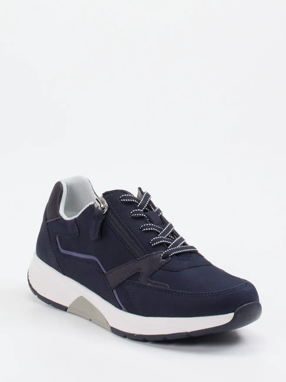 Gabor Comfort – Sneaker aus Nubukleder Dunkelblau
